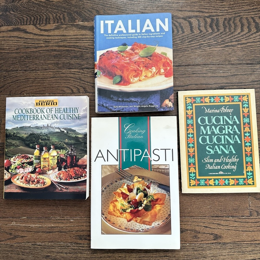 Cookbook Italian Lot 4 Italian Antipasti Mediterranean Healthy Diet Recipes